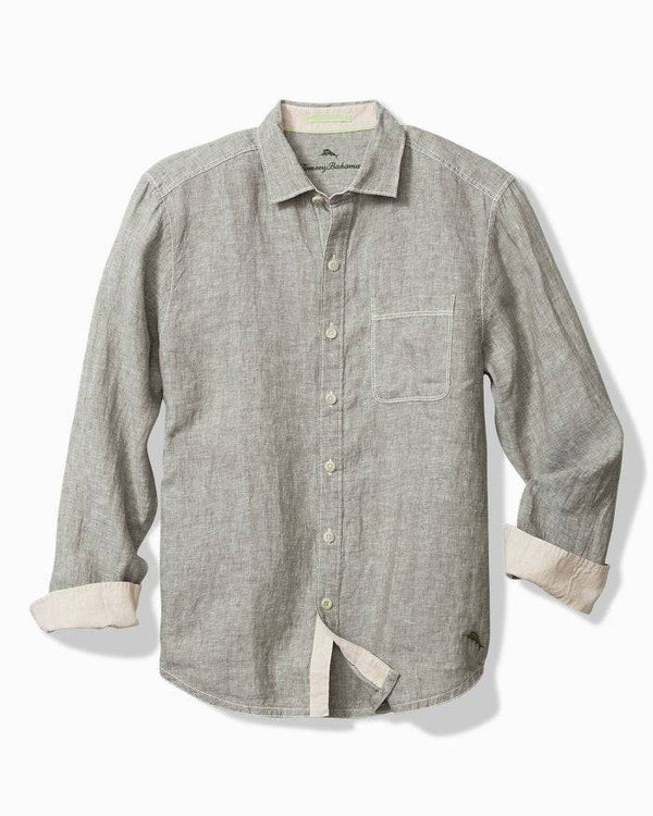 Tommy Bahama Paradise Breezer Linen Long-Sleeve Shirt | Tea Leaf - Caswell's Fine Menswear