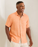 Tommy Bahama Paradise Breezer Linen Short-Sleeve Shirt | Bright Apricot