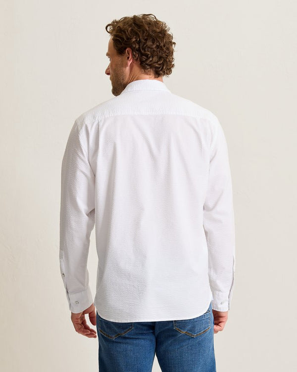Tommy Bahama Nova Wave Cotton-Blend Long-Sleeve Shirt | White