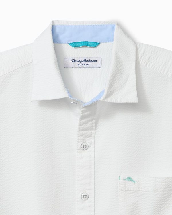 Tommy Bahama Nova Wave Cotton-Blend Long-Sleeve Shirt | White