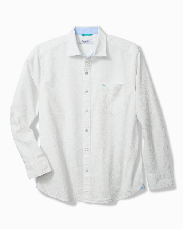 Tommy Bahama Nova Wave Cotton-Blend Long-Sleeve Shirt | White