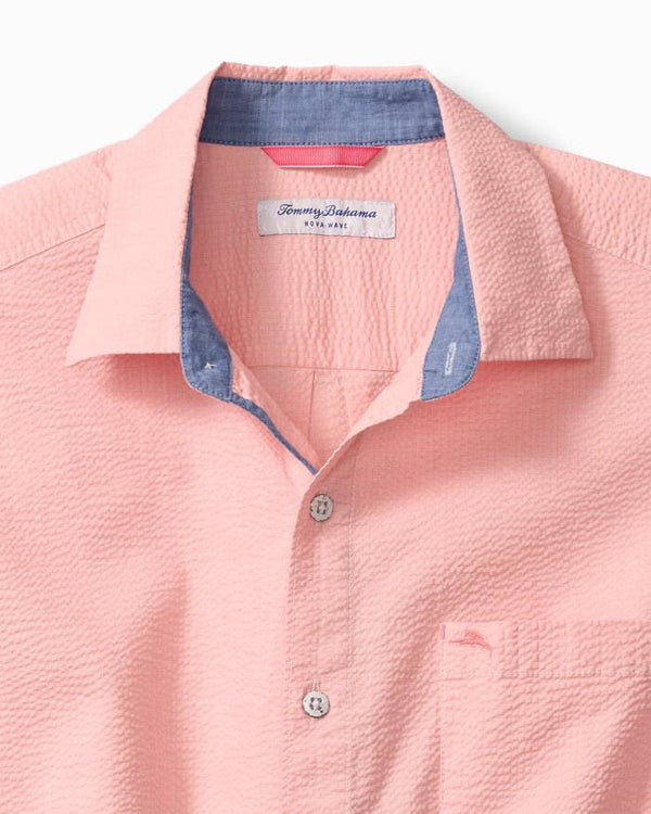Tommy Bahama Nova Wave Short-Sleeve Shirt | Pure Salmon - Caswell's Fine Menswear