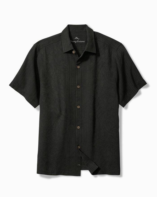 Tommy Bahama Maui Border Silk Camp Shirt | Black - Caswell's Fine Menswear