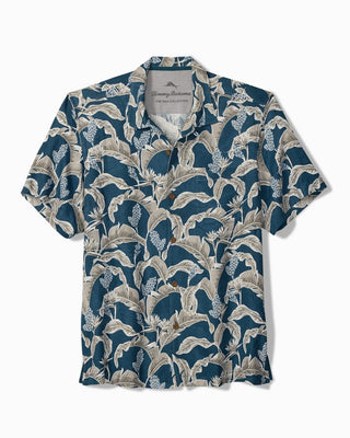 Tommy Bahama Midnight Palms Silk Camp Shirt | Kingfish