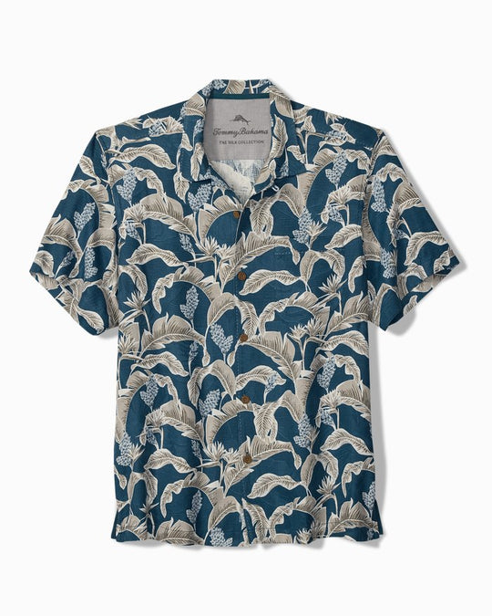 Tommy Bahama Midnight Palms Silk Camp Shirt | Kingfish