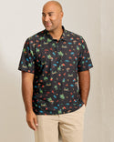 Tommy Bahama Coast Palm Villa IslandZone® Polo | Black Velvet