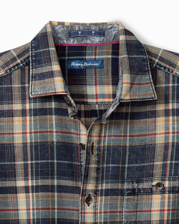 Tommy Bahama Baranco Plaid Shirt | Vintage Indigo