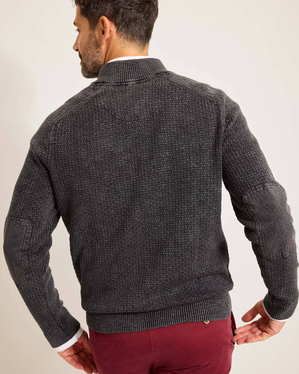 Tommy Bahama Sunbreak Half Zip | Black - Caswell's Fine Menswear