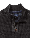 Tommy Bahama Sunbreak Half Zip | Black - Caswell's Fine Menswear