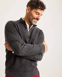 Tommy Bahama Sunbreak Half Zip | Black - Caswell's Fine Menswear