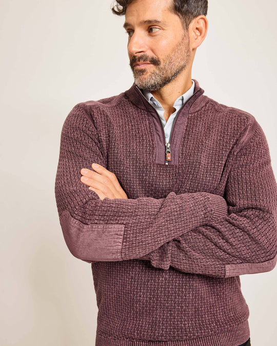 Tommy Bahama Sunbreak Half Zip | Chestnut