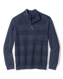 Tommy Bahama Saltwater Tides - Pull texturé demi-zip - Carbon Navy