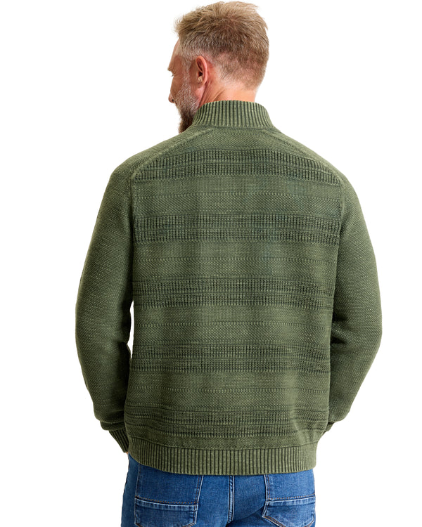 Tommy Bahama Saltwater Tides - Pull demi-zip texturé | Winchester Green