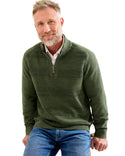 Tommy Bahama Saltwater Tides - Pull demi-zip texturé | Winchester Green