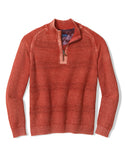 Tommy Bahama Saltwater Tides - Pull demi-zip texturé | Dark Lobster