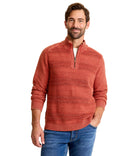 Tommy Bahama Saltwater Tides - Pull demi-zip texturé | Dark Lobster