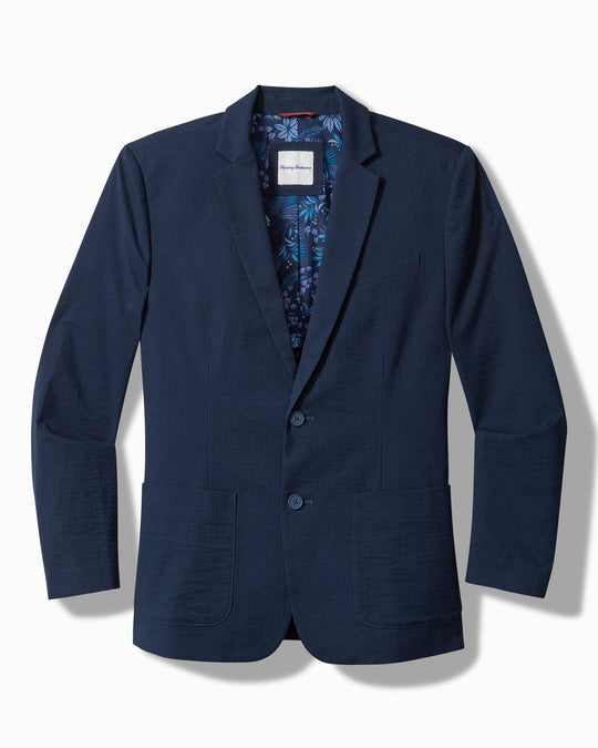 Tommy Bahama Nova Wave Stretch-Seersucker Blazer | Maritime