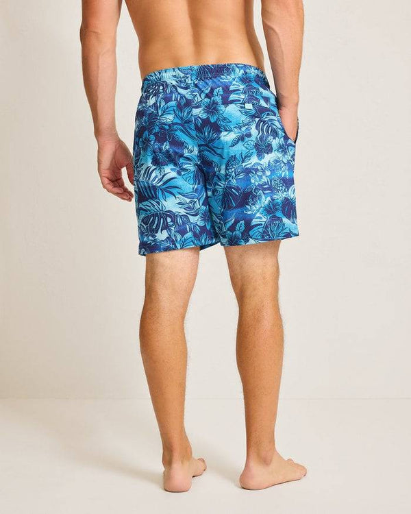 Tommy Bahama Naples Ocean Escape 6-Inch Swim Trunks | Eclipse - Caswell's Fine Menswear