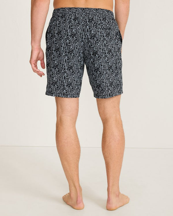 Tommy Bahama Baja Party Mixer 8-Inch Boardshorts | Black