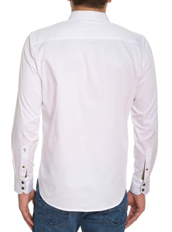 Moxy Long Sleeve Shirt, White - Caswell's Fine Menswear