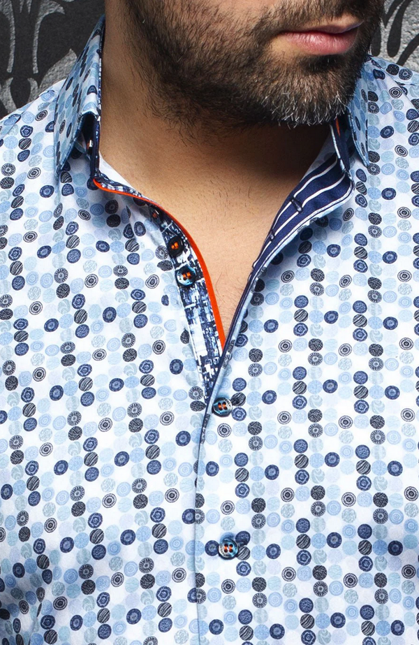 Short Sleeve Shirt | GAMBIER, Light blue - Caswell's Fine Menswear