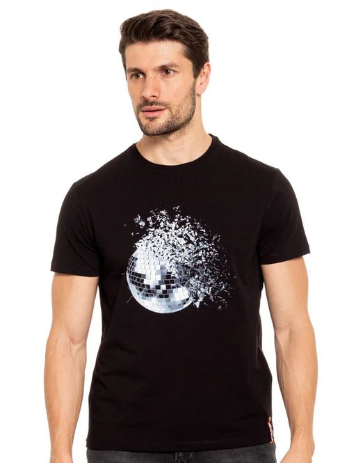 Disco Damage 8X Street T-Shirt, Black - Caswell's Fine Menswear