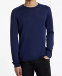 Walter Crew Neck Sweater, Deep Blue - Caswell's Fine Menswear