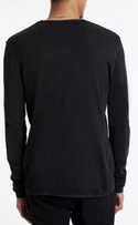 Walter Crew Neck Sweater, Black - Caswell's Fine Menswear