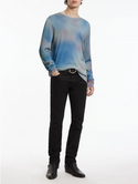 Spray Dye Sweater, Dutch Blue - Caswell's Fine Menswear