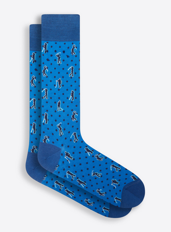 Bugatchi Socks, Classic Blue - Caswell's Fine Menswear