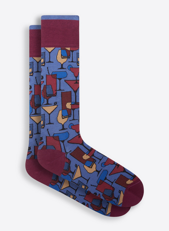 Bugatchi Socks, Plum - Caswell's Fine Menswear