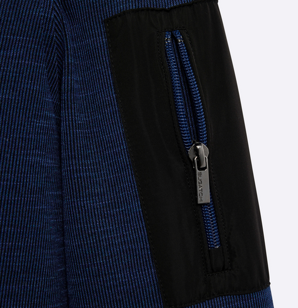 Bugatchi 1/4 Zip, Night Blue - Caswell's Fine Menswear