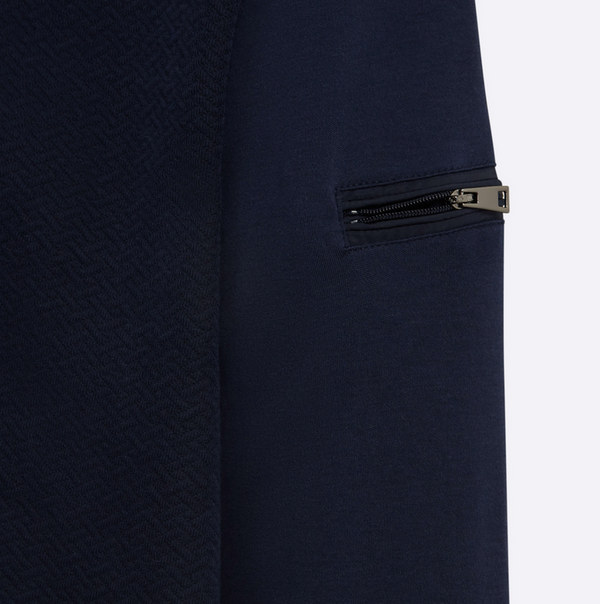 Bugatchi Sweater Full Zip, Navy - Caswell's Fine Menswear