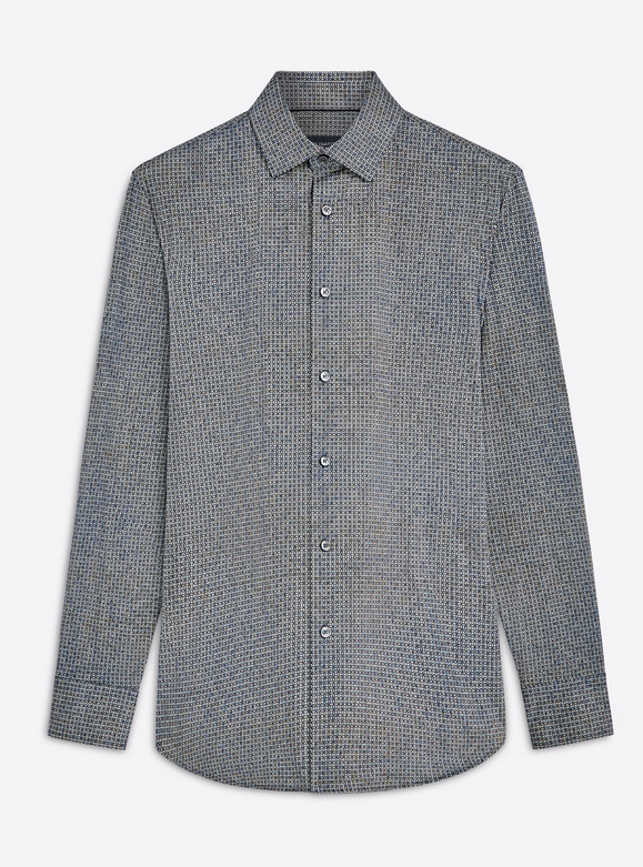 Bugatchi Ooohcotton James Shirt, Zinc - Caswell's Fine Menswear
