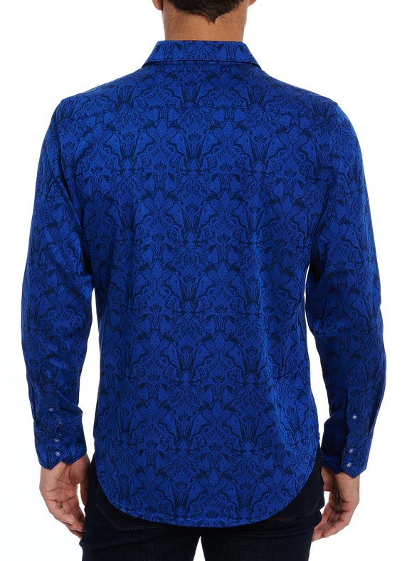 Robert Graham Shirt Highland, Navy - Caswell's Fine Menswear