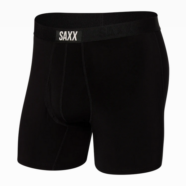 Saxx Ultra Super Soft Boxer Brief,  Black - Caswell's Fine Menswear