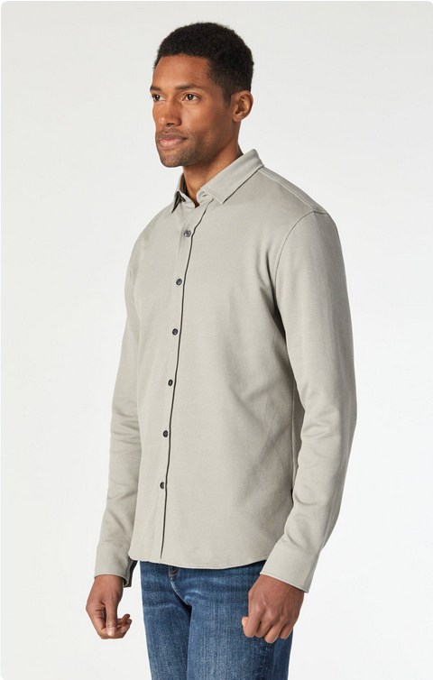 Mavi Slim Fit Shirt, Elepant Skin - Caswell's Fine Menswear