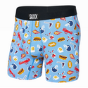 Saxx Ultra Super Soft Boxer Brief / Football Gamer- Blue - Caswell's Fine Menswear