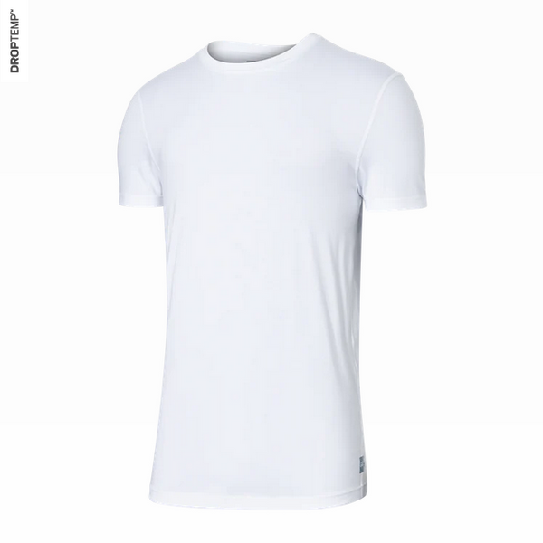 Saxx DropTemp™ Cooling Cotton Crew Undershirt / White