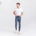Saxx DropTemp™ Cooling Cotton V-Neck Undershirt / Black - Caswell's Fine Menswear