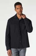 Mavi Double Pocket Shirt Relaxed Fit, Black - Caswell's Fine Menswear