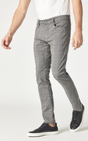 Mavi Jake Slim Leg Check Fancy, Light Grey - Caswell's Fine Menswear