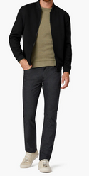 34 Heritage Courage Straight Leg Pants in Black Coolmax - Caswell's Fine Menswear