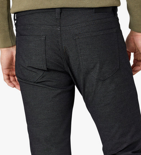 34 Heritage Courage Straight Leg Pants in Black Coolmax - Caswell's Fine Menswear