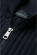 Bugatti Sweater Full Zip, Navy - Caswell's Fine Menswear