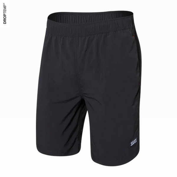 Saxx Go Coastal Classic Volley Swim Shorts 7" / Faded Black - Caswell's Fine Menswear