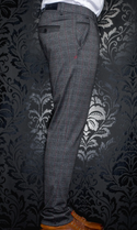 Au Noir Pants Beretta Taylor, Dark Grey Multi - Caswell's Fine Menswear
