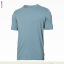 Saxx DropTemp™ Cooling Cotton Short Sleeve Crew / Clay Blue - Caswell's Fine Menswear