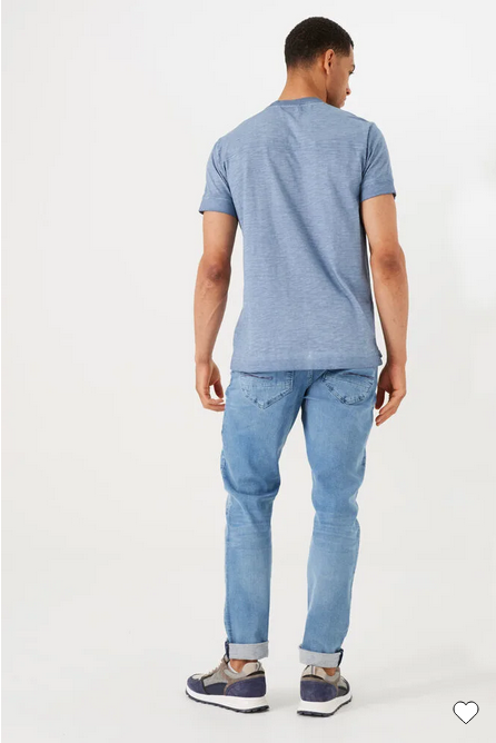 Garcia T-Shirt in Dusty Blue - Caswell's Fine Menswear