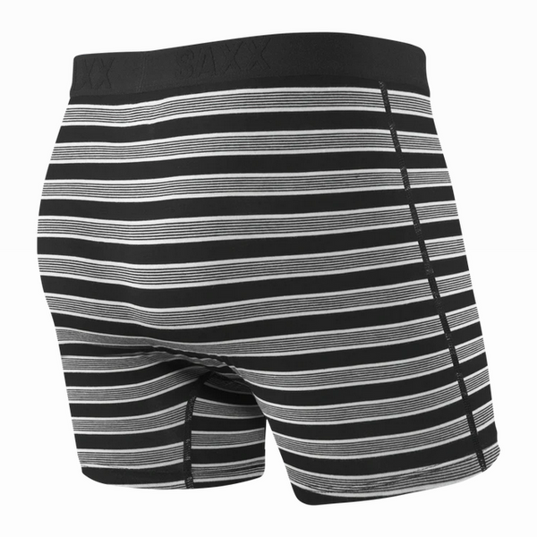 Saxx Ultra Super Soft Boxer Brief / Black Crew Stripe - Caswell's Fine Menswear